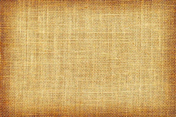 Brown sackcloth texture or background and empty space — Stock Photo, Image