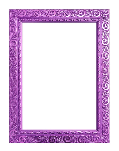 Quadro roxo antigo isolado no fundo branco, caminho de recorte — Fotografia de Stock