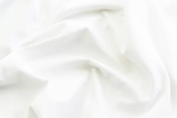 Närbild av vita sängkläder lakan och tomt utrymme för din design — Stockfoto
