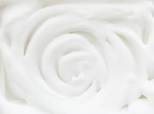 Cosmetics white cream background or texture, shape rose, close - — Stock Photo, Image