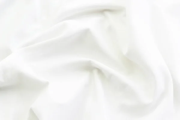 Närbild Vita Sängkläder Lakan Och Tomt Utrymme För Din Design — Stockfoto