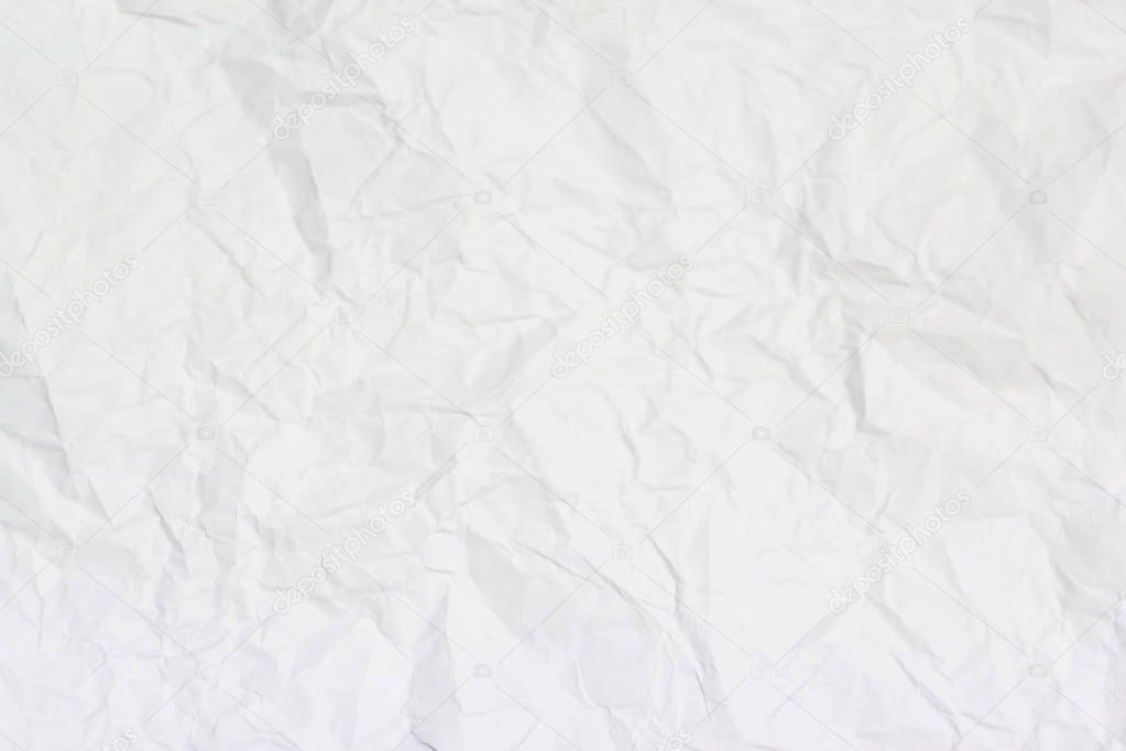 White paper wrinkled texture or background for your design.