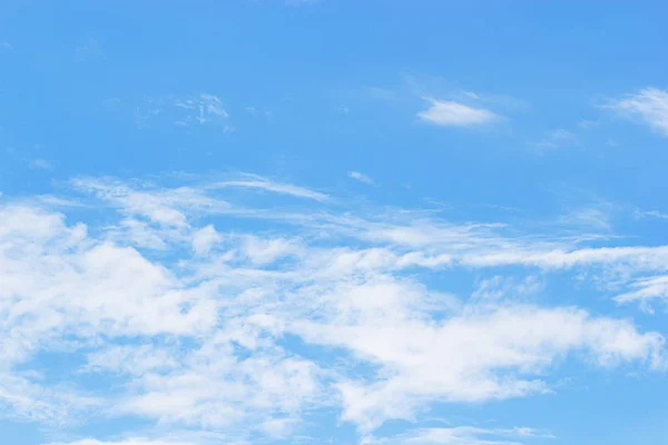 Soft White Clouds Blue Sky Background Empty Space Your Design — Stock Photo, Image