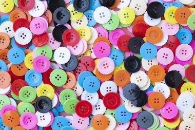 Düğme plastik arka plan için renkli.