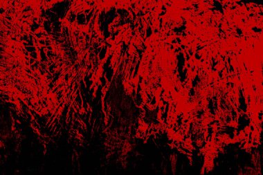 Kan dokusu veya arka plan. Kanlı kırmızı lekeli beton duvar