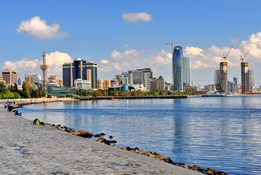 Sahil şehrin Bakü, Azerbaycan