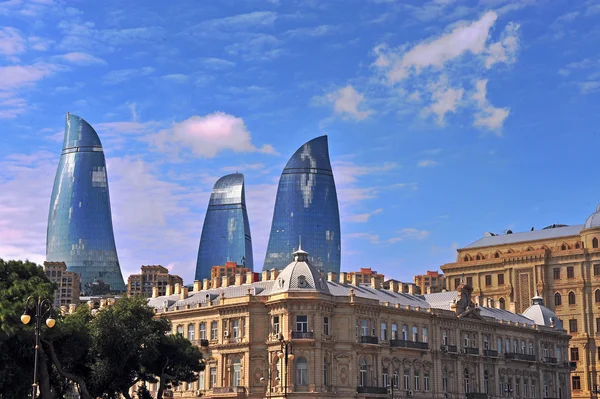 Símbolos de Bakú, Azerbaiyán — Foto de Stock