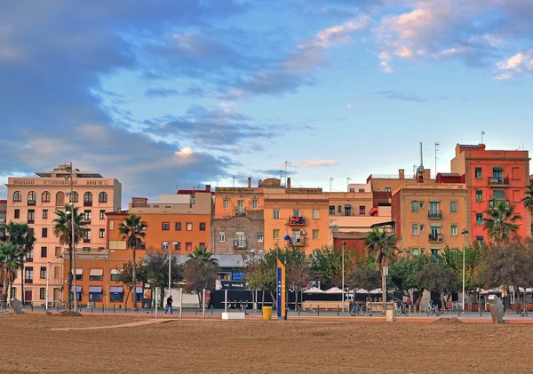 Вид на район Барселонета города Барселона — стоковое фото