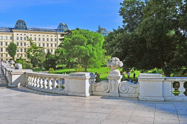 Widok na central park, Vienna — Zdjęcie stockowe