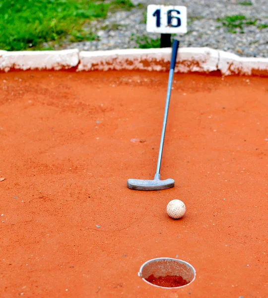 Mini golf en el suelo — Foto de Stock