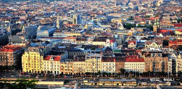 Pohled shora Budapest City — Stock fotografie