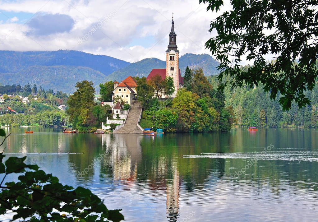 Chapel on Bled lake, Slovenia
