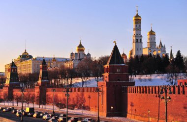 Moskova Kremlin gün batımı görünümü