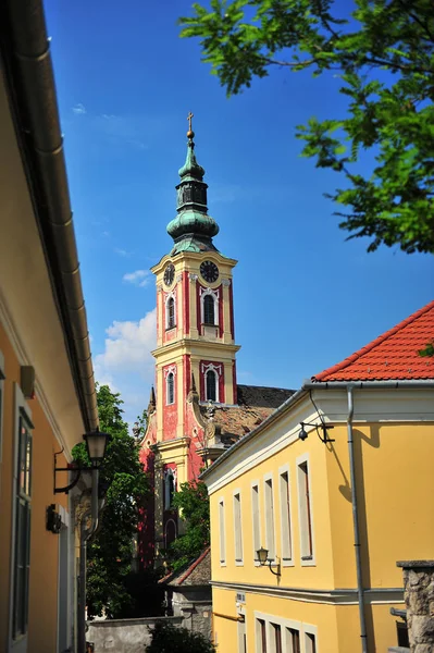 Szentendre pontos turísticos da cidade velha, Hungria — Fotografia de Stock