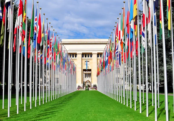 United Nations Hauptquartier, Genf Stadt, Schweiz — Stockfoto