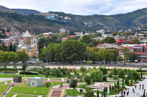 Vista del centro de la ciudad de Tiflis —  Fotos de Stock