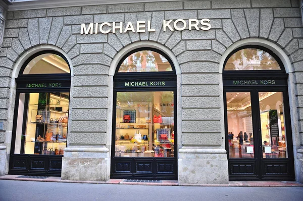 Facade of Michael Kors flagship store in the street — Stock Photo, Image