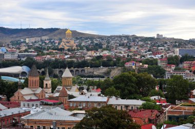 Tbilisi eski şehir, Georgia Panoraması
