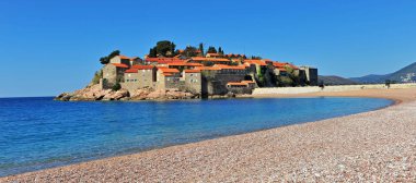 Sveti Stefan resort panoramik manzaralı