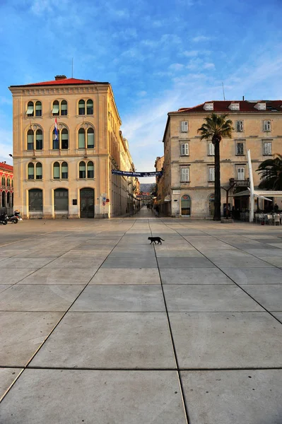 Вид на центр города Сплит, Хорватия — стоковое фото