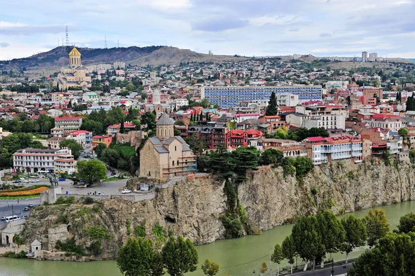 Panorama del casco antiguo de Tiflis, Georgia —  Fotos de Stock