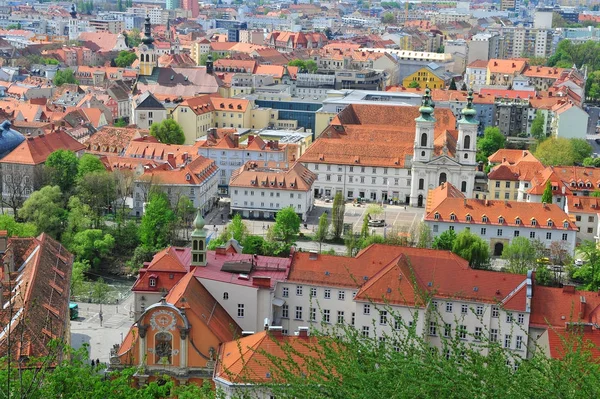 Graz tarihsel Merkezi city, Avusturya — Stok fotoğraf