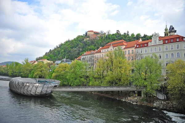 Avusturya Graz şehir merkezinin mimarisi
