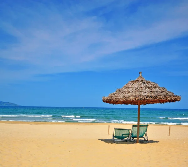 Sand beach i Danang city, Vietnam — Stockfoto