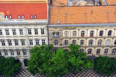 Budapeşte şehir merkezi tarihi binalar