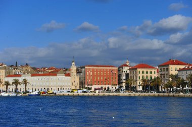 Split şehir merkezinin manzaralı manzarası