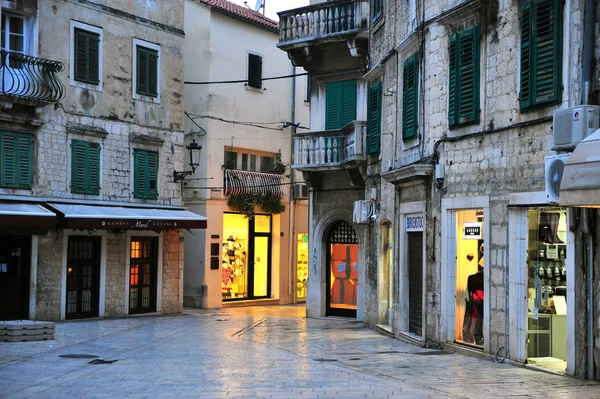 Vista nocturna del centro de Split, Croacia —  Fotos de Stock