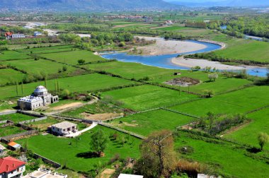 Nehrin alanında Üstten Görünüm