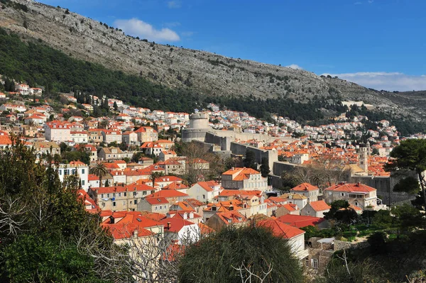 Vue panoramique sur la vieille ville de Dubrovnik — Photo