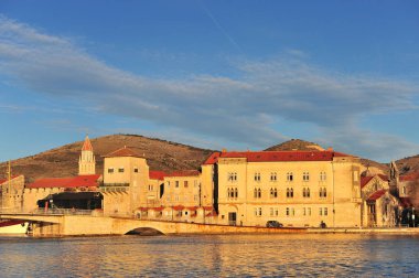 Sunset'teki Trogir tarihi kent