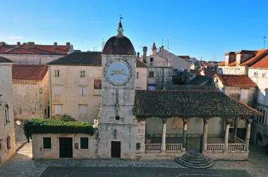 Trogir Townsquare Üstten Görünüm