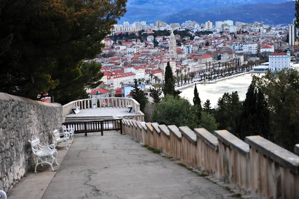 Pohled na centrum města Split — Stock fotografie