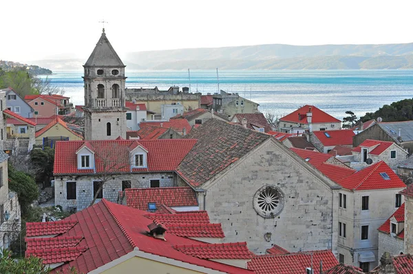 Omis old town on the daybreak — Stock Photo, Image