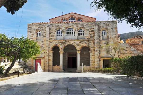 Iglesia Panagia Ekatontapiliani en la isla de Paros — Foto de Stock