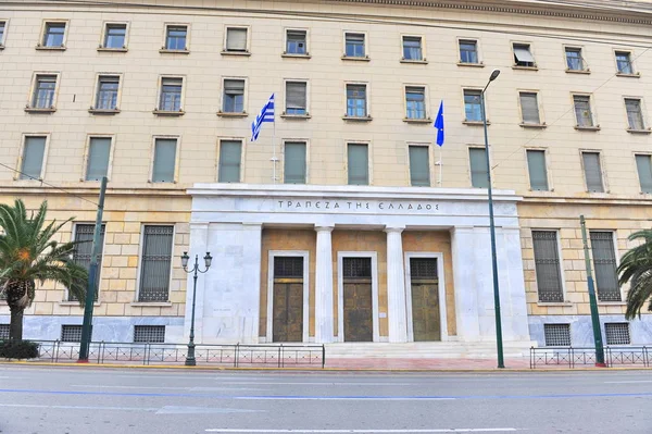 Banco Nacional de Grecia en la calle de Atenas —  Fotos de Stock