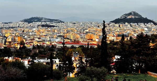 Panorama de Atenas ciudad — Foto de Stock