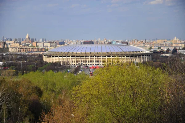 Pohled na stadion Lužniki, Moskva — Stock fotografie