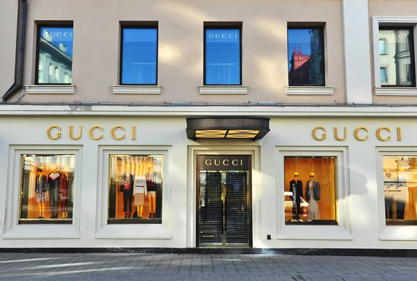 Gucci flagowy sklep, Petrovka street, Moskwa — Zdjęcie stockowe