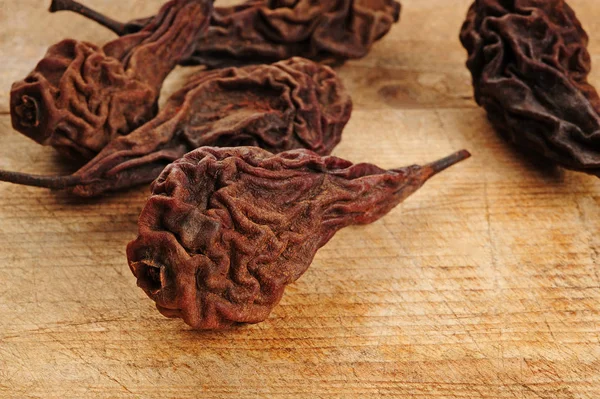 Dried  pears over wooden background — Stock Photo, Image