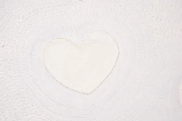 Kalp ile dokulu kağıt — Stok fotoğraf