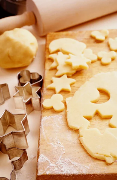 Fare biscotti di Natale — Foto Stock