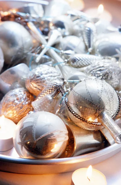 Old silver ornaments — Stock Photo, Image