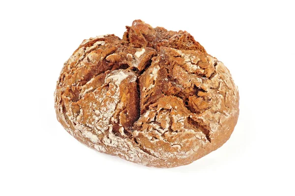 Chleb żytni na białym tle — Zdjęcie stockowe