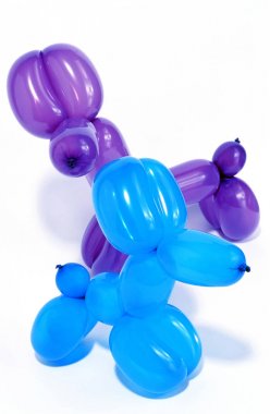 basit balon hayvanlar izole 