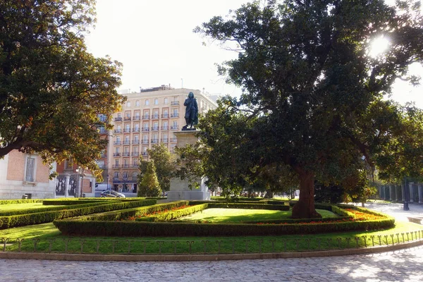 Plaza de Murillo ao lado de Prado, Madrid — Fotografia de Stock