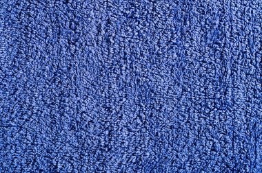 Mavi kaba kumaş dokusuna.